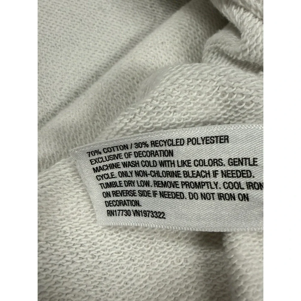 Wild Fable‎ Amalfi Lemon Coast Graphic Cotton Blend White Oversized Sweatshirt M - Picture 7 of 8